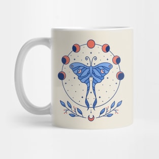 Celestial Luna Moth & Moon Phases Mug